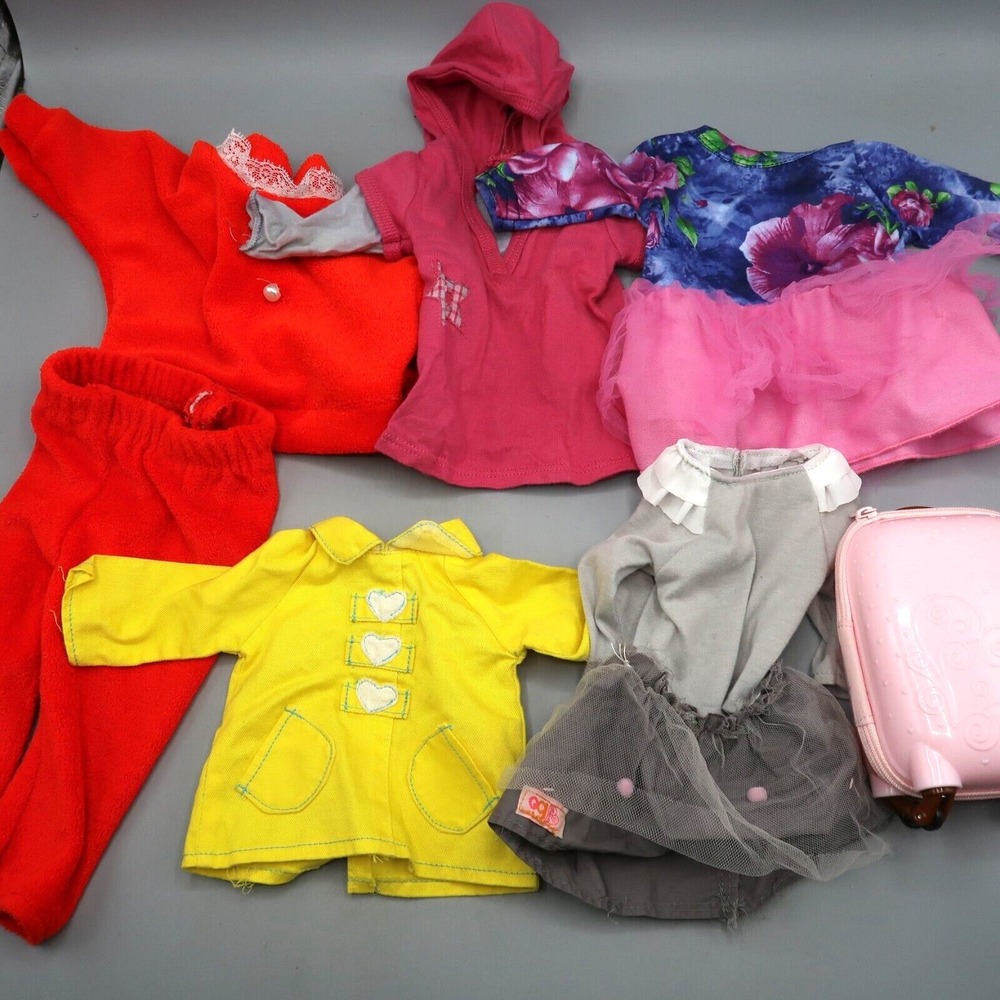 Lot of 18" Dolls Clothes Our Generation American Girl Mixed Lot Mini Suitcase